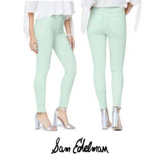 Sam Edelman The Stiletto High Waist Ankle Stretch Jeans, Size 32=14 Mint…